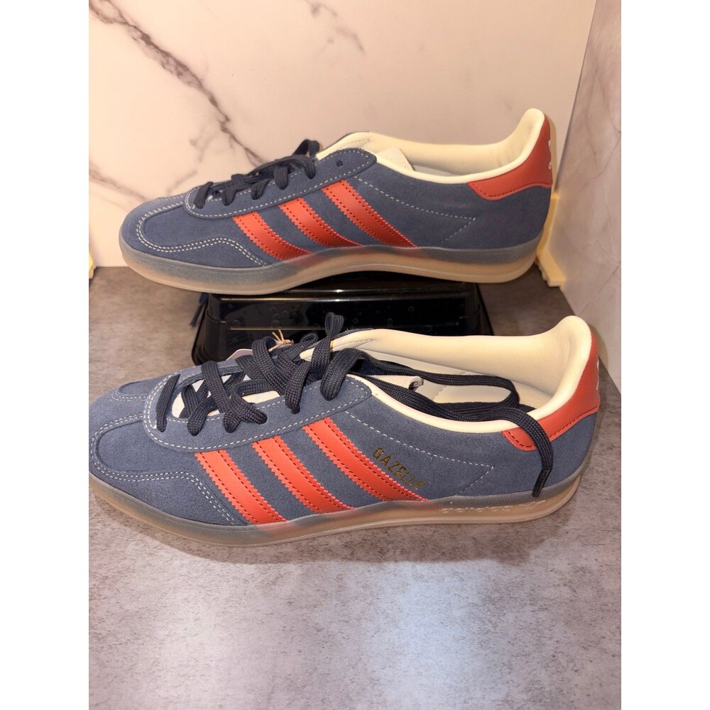 adidas Originals Gazelle Indoor Men 8 Navy/White/Red